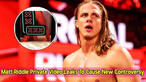 matt riddle xxx|Video porno filtrado del luchador de la WWE Matt Riddle